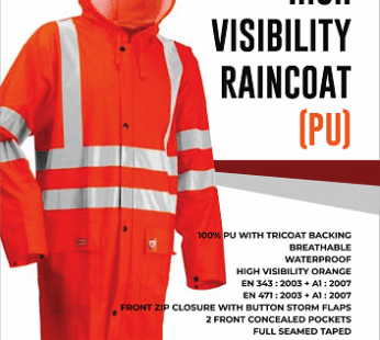 High Visibility Rain Coat(PU)
