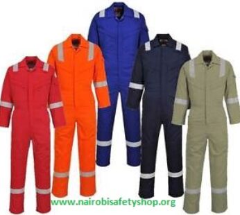 Twill Industrial Overalls with reflectors